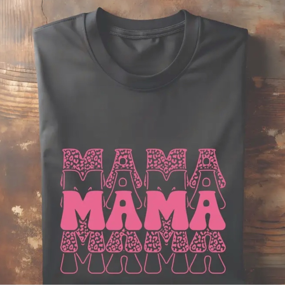 MOMMA Black and Pink Graphic Shirt